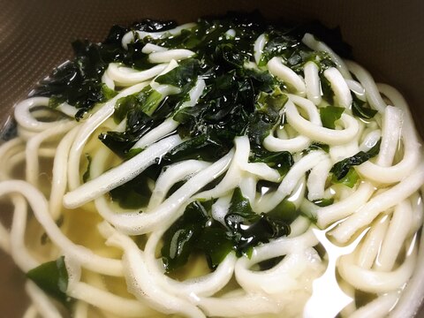 直ぐ出来る関西風わかめうどん